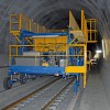 Vergussbeton für die feste Fahrbahn im Gotthard-Basistunnel